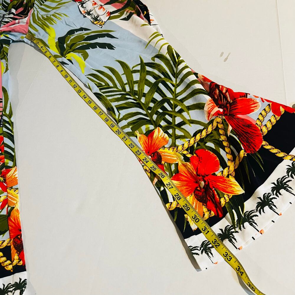 Fashion Nova On A Vacay Tropical Print Top Pants Set Size M Medium NWT - Picture 10 of 11